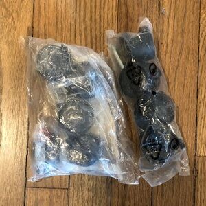NWT Lot of Two Sets of Black Caster Wheels